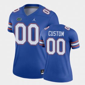 #00 Custom College Football Florida Legend Womens Royal Jersey 893543-152