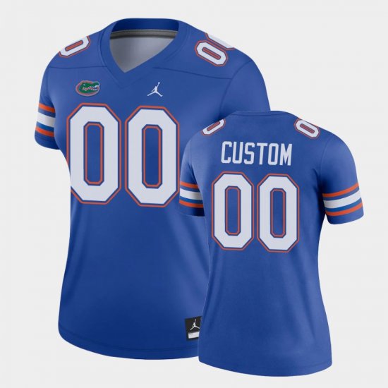 #00 Custom College Football Florida Legend Womens Royal Jersey 893543-152